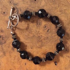 Sardonyx and Silver Bracelet